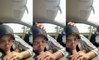 Hijab Polos Dipaksa Nyepong Dimobil Pacar